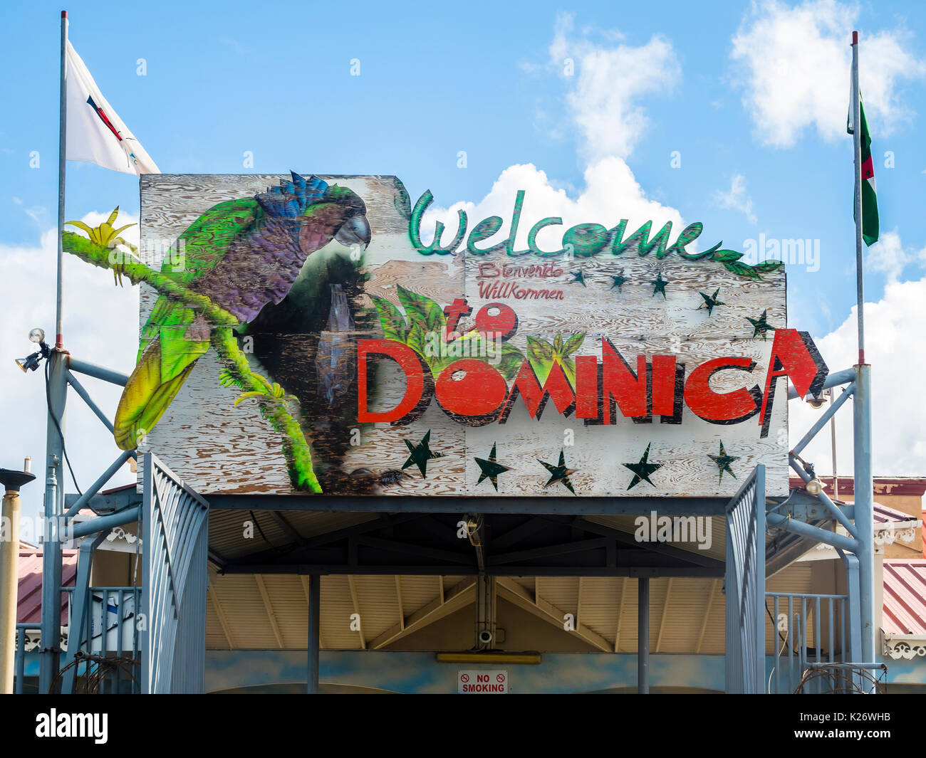 La DOMINIQUE, Roseau, Petites Antilles, Caraïbes, la Dominique Banque D'Images