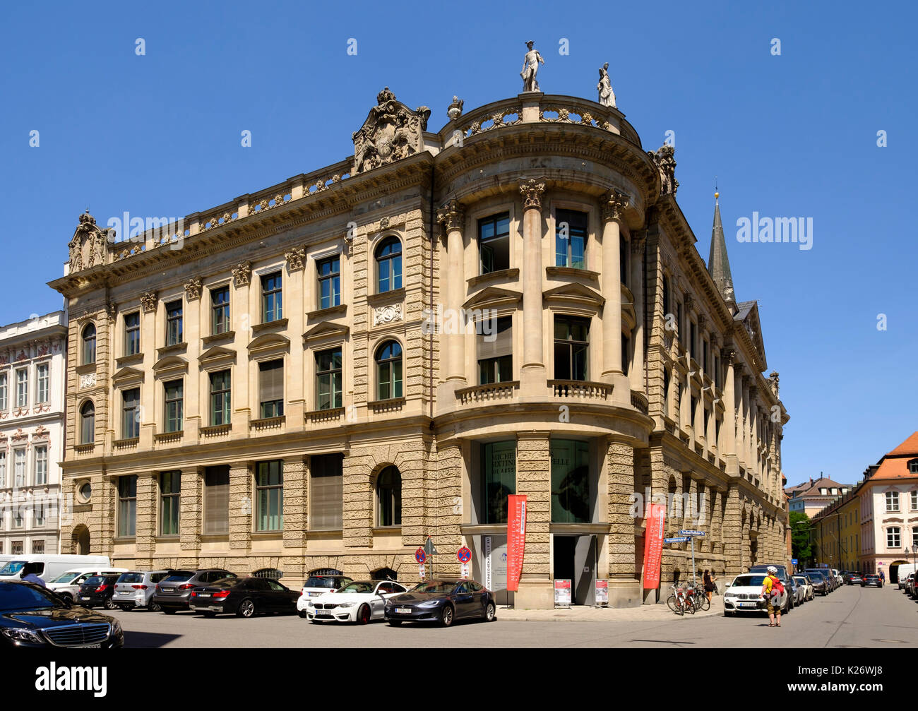 Ancienne Banque d'État de Bavière, vieille ville, Munich, Haute-Bavière, Bavière, Allemagne Banque D'Images