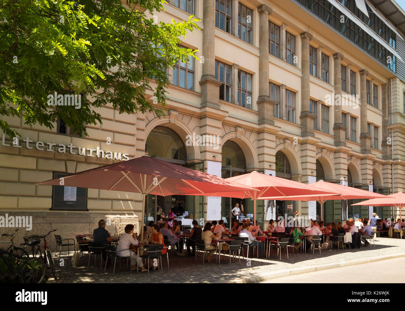 Literaturhaus Munich, Salvator square, vieille ville, Munich, Haute-Bavière, Bavière, Allemagne Banque D'Images