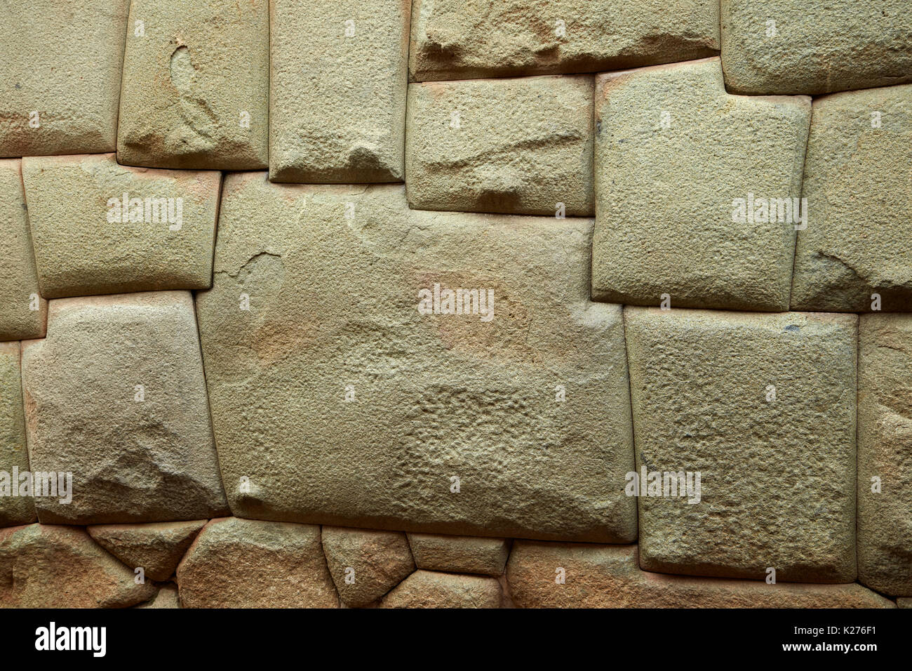 La pierre angulaire (douze pierres Incas historique), Calle Hatunrumiyoc, Cusco, Pérou, Amérique du Sud Banque D'Images