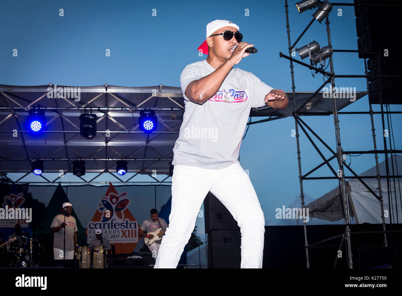 CARIFESTA XIII Cérémonie de clôture, Kensington Oval, Bridgetown, Barbade, 29 août 2017 Banque D'Images