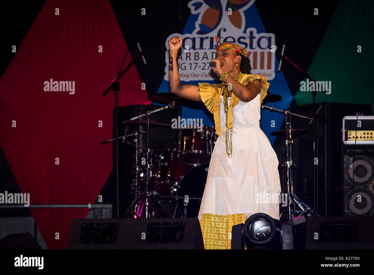 CARIFESTA XIII Cérémonie de clôture, Kensington Oval, Bridgetown, Barbade, 29 août 2017 Banque D'Images