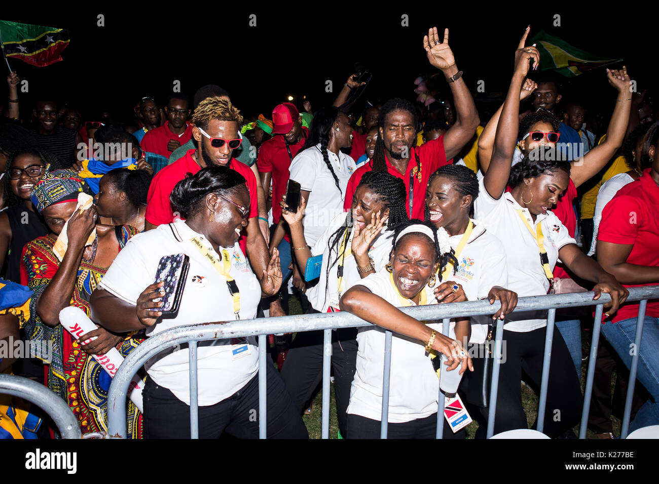 CARIFESTA XIII Cérémonie de clôture, Kensington Oval, Bridgetown, Barbade, 29 août 2017 Banque D'Images