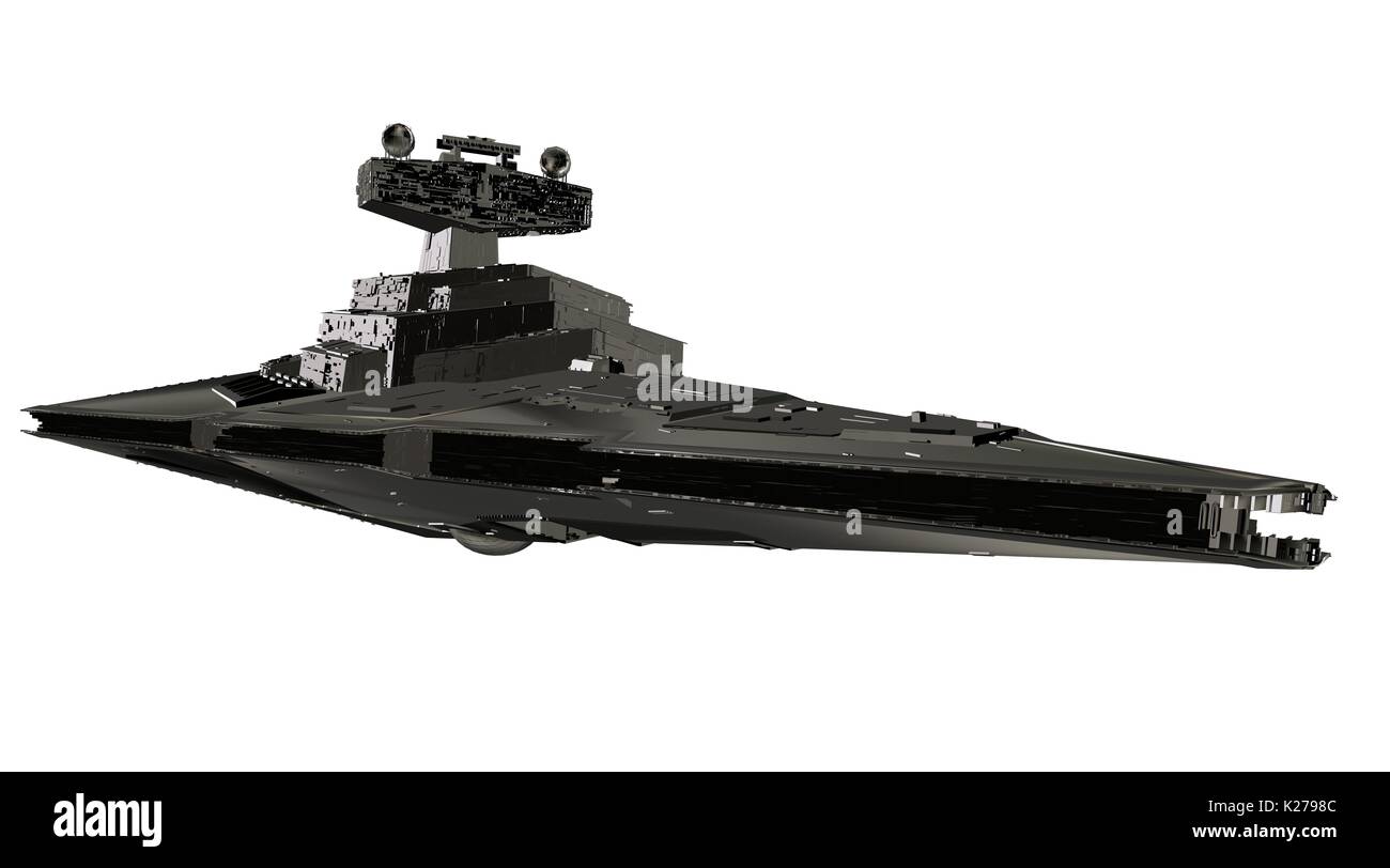 Le rendu 3D de l'avion et vaisseau spatial détaillé Banque D'Images