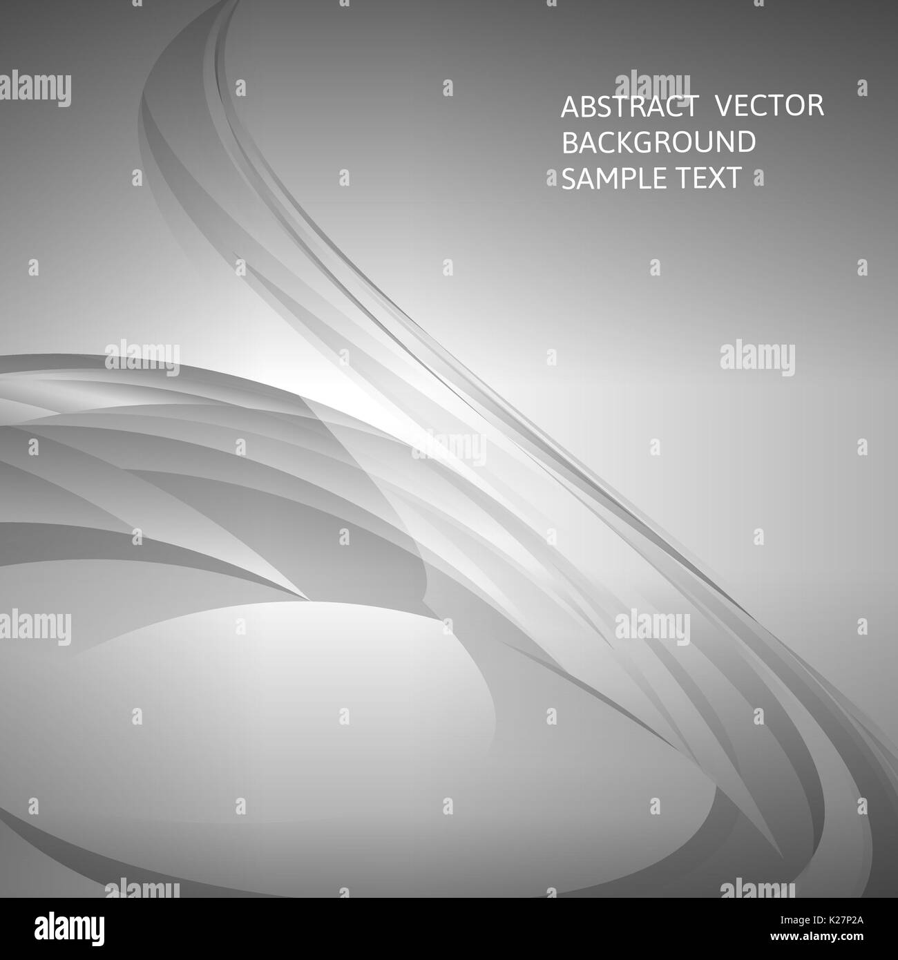 Abstract background vector courbe gris Illustration de Vecteur