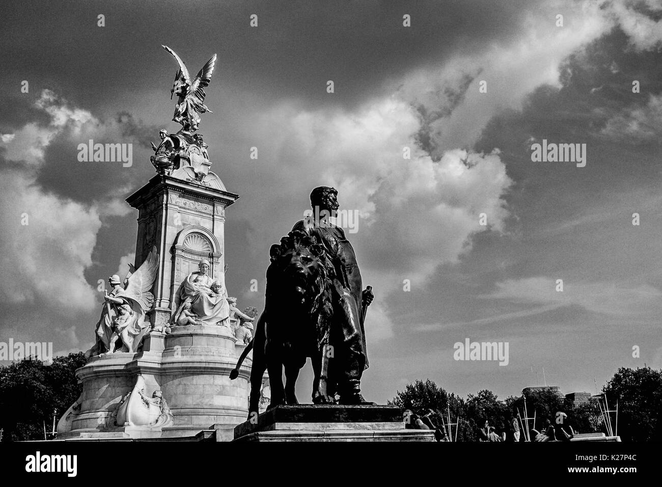 Une vue de l'Édifice commémoratif Victoria à Buckingham Palace le 20 septembre 2016. Banque D'Images