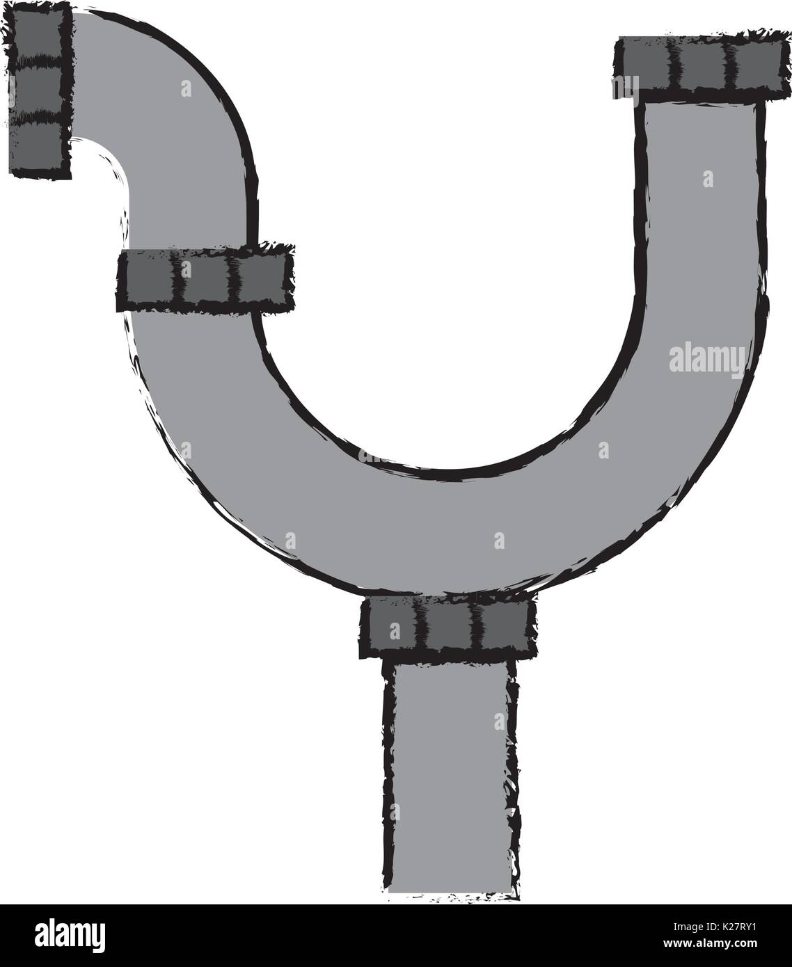 L'icône de connexion de tuyau over white background vector illustration Illustration de Vecteur