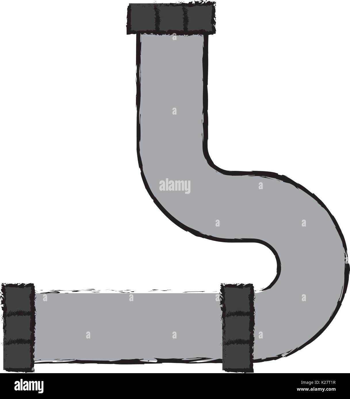 L'icône de connexion de tuyau over white background vector illustration Illustration de Vecteur