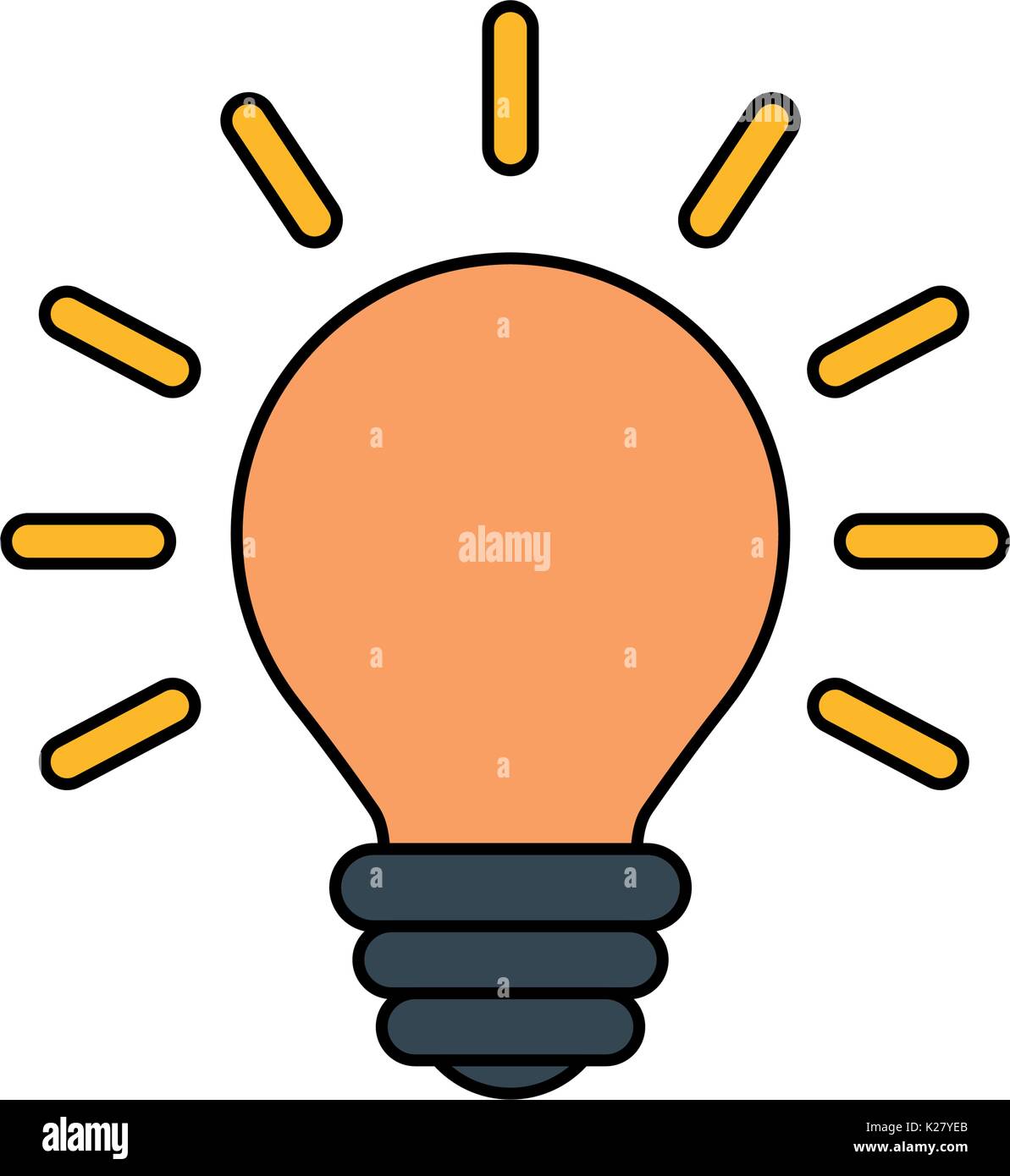 L'énergie lumineuse de l'ampoule Image Vectorielle Stock - Alamy