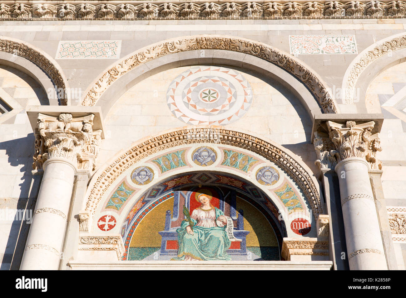 L'Europe,Italie,Toscane, Pise. Les détails architecturaux Banque D'Images