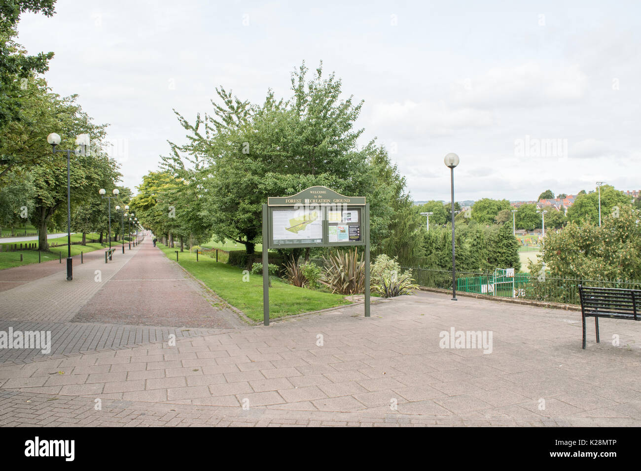 La forêt Recreation Ground Nottingham Mansfield Road Banque D'Images