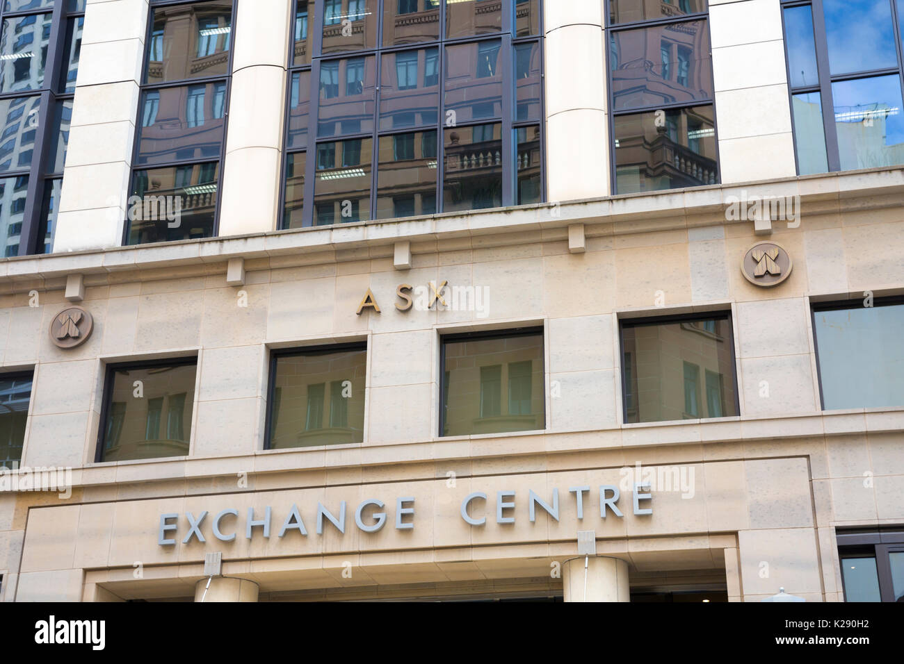 Bourse de valeurs mobilières australienne ASX immeuble sur Bridge Street dans le centre-ville de Sydney, Australie Banque D'Images