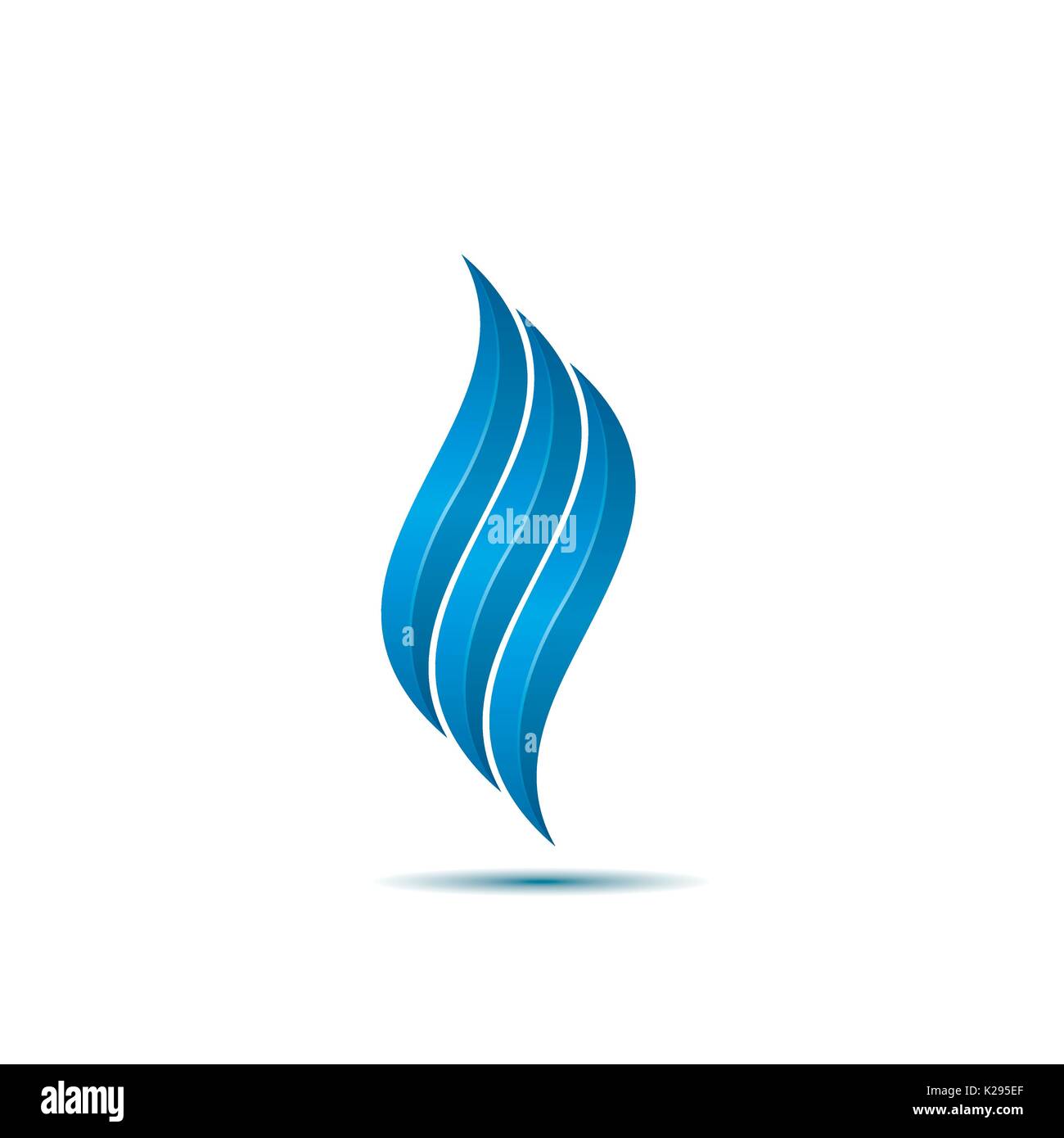 Symbole de feu bleu Illustration de Vecteur