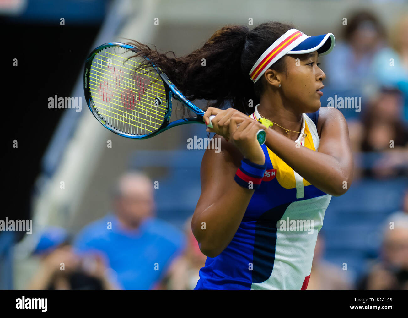 New York City, United States. 29 août, 2017. Naomi Osaka du Japon à l'US Open 2017 tournoi de Grand Slam Tennis © Jimmie48 Photographie/Alamy Live News Banque D'Images