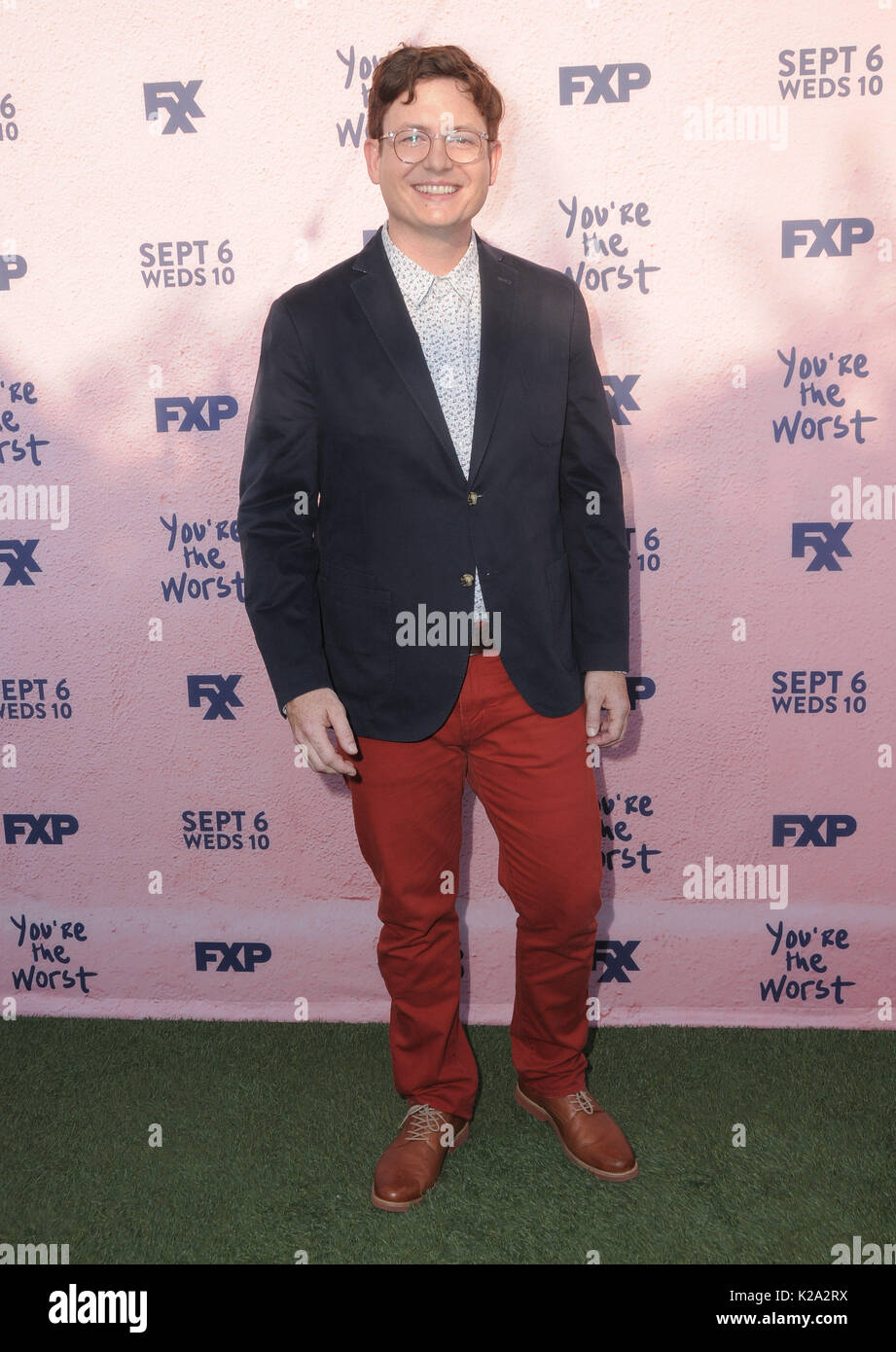 Los Angeles, CA, USA. Août 29, 2017. 29 août 2017 - Los Angeles, Californie - Allan McLeod. La FXX ''Vous êtes le pire'' Saison 4 Premiere tenue au Musée de la crème glacée à Los Angeles. Crédit photo : Birdie Thompson/AdMedia Crédit : Birdie Thompson/AdMedia/ZUMA/Alamy Fil Live News Banque D'Images