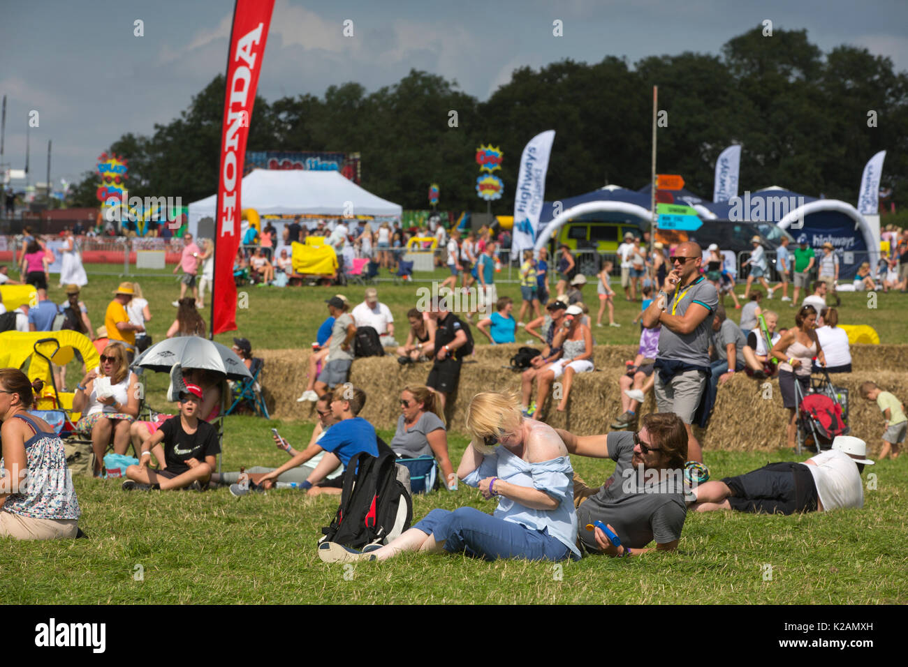 Du Sud 2017 Car-Fest CARFEST, annuel, motoring festival tenu à Hampshire, fondée par animateur Chris Evans, England, UK Banque D'Images