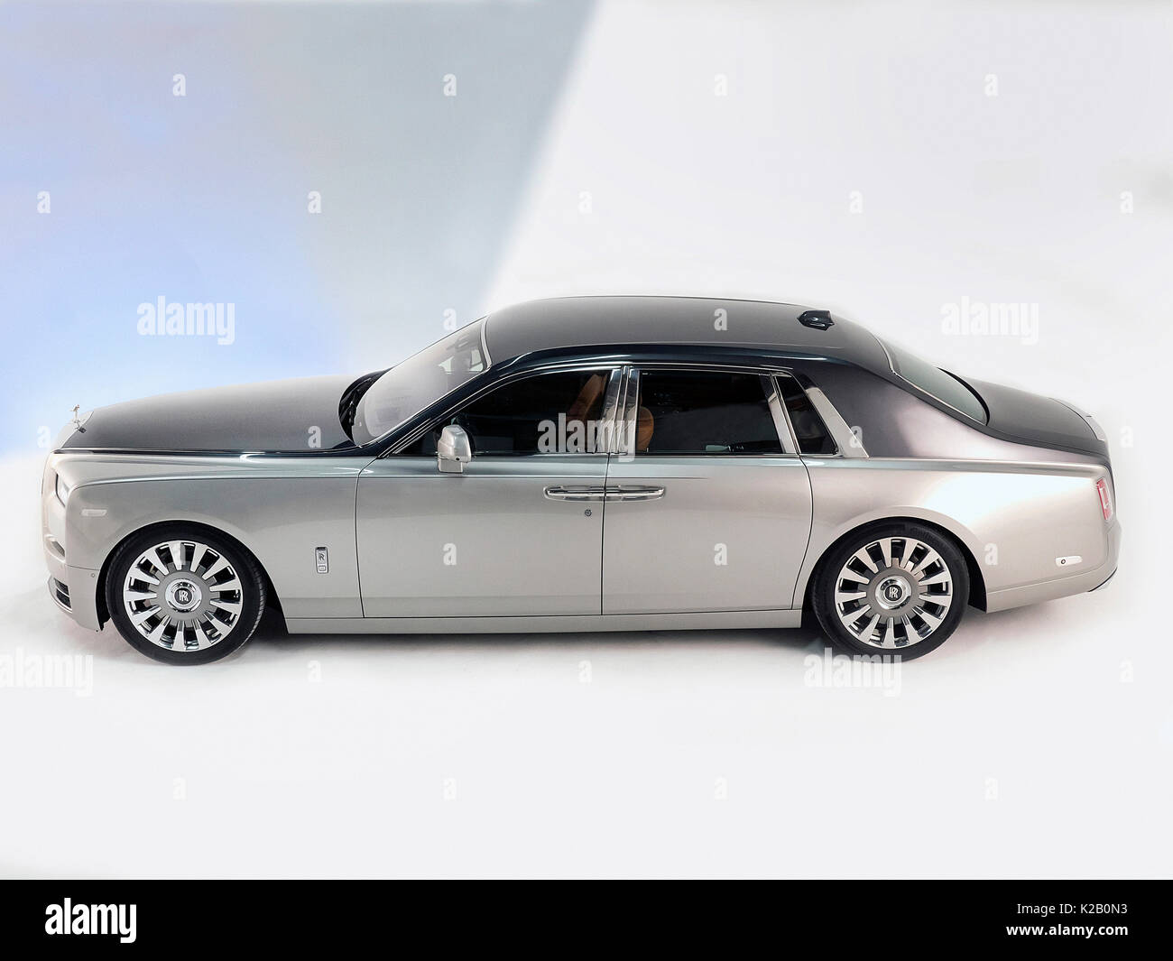 Rolls Royce Phantom 2017 empattement court. Banque D'Images