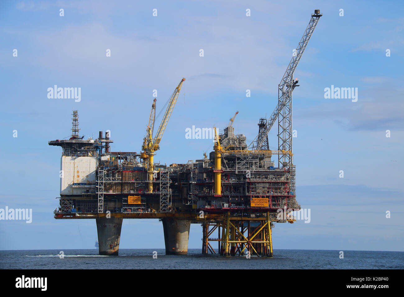 Oseberg Oilfield, Mer du Nord, mai 2015. Banque D'Images