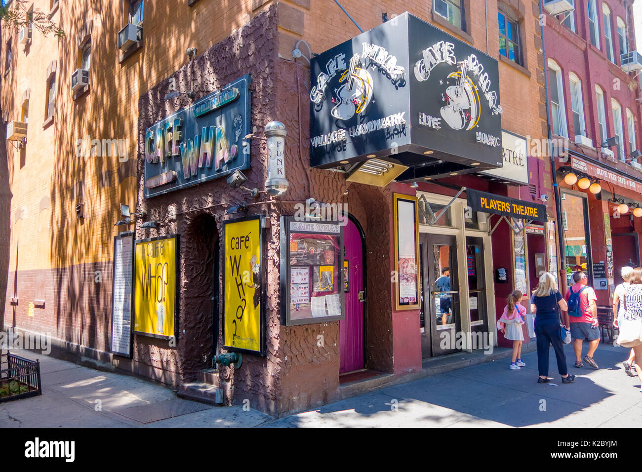 NEW YORK, USA - 22 NOVEMBRE 2016 : Cafe Wha à Greenwich Village, New York City, est un lieu avec une histoire qui remonte à 1960, époque folk Banque D'Images