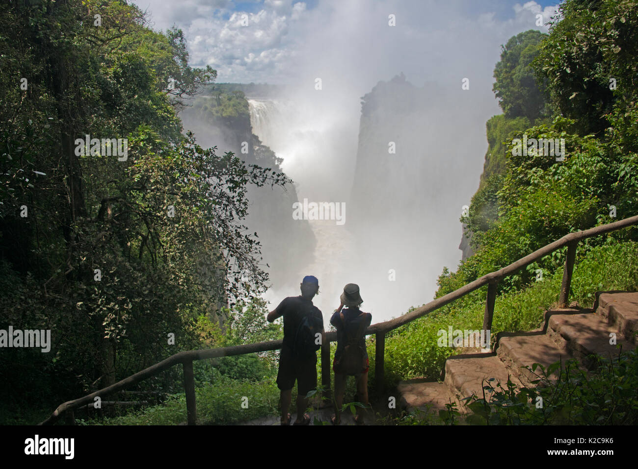 La Cataracte La cataracte de Devil's voir Victoria Falls au Zimbabwe Banque D'Images