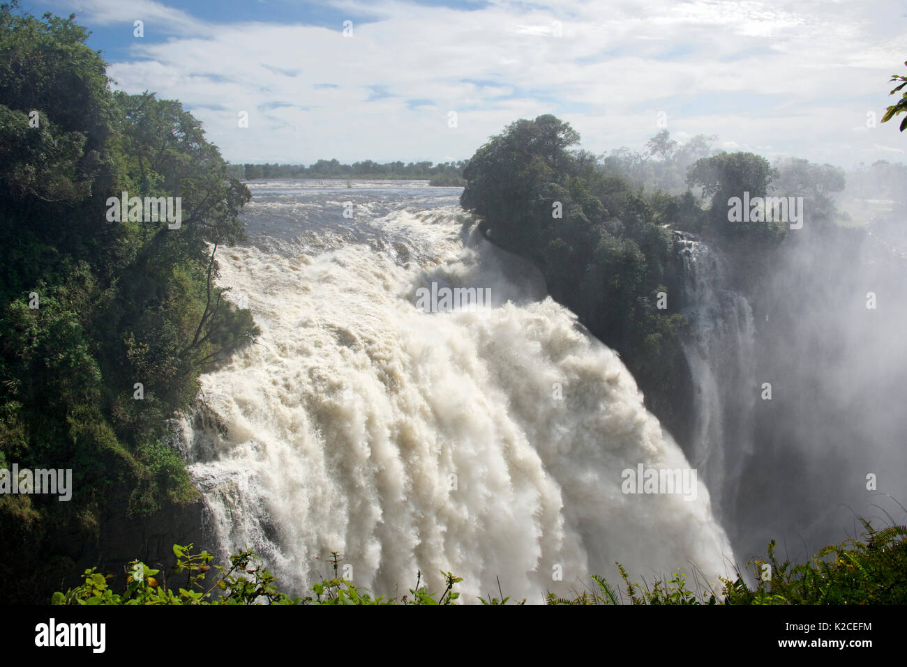 Devil's Cataract Victoria Falls au Zimbabwe Banque D'Images