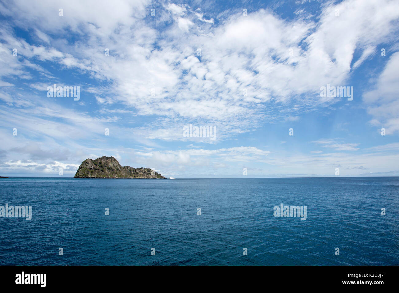 Paysage de l'Île Chatham Bay, Manuelita, Cocos Island National Park, Costa Rica, à l'Est de l'océan Pacifique. Septembre 2012. Banque D'Images