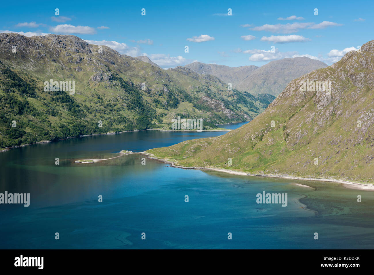 Barrisdale Bay, Loch Hourn, Knoydart, Highlands, Écosse, Royaume-Uni, juin 2016., UK, mai 2016. Banque D'Images