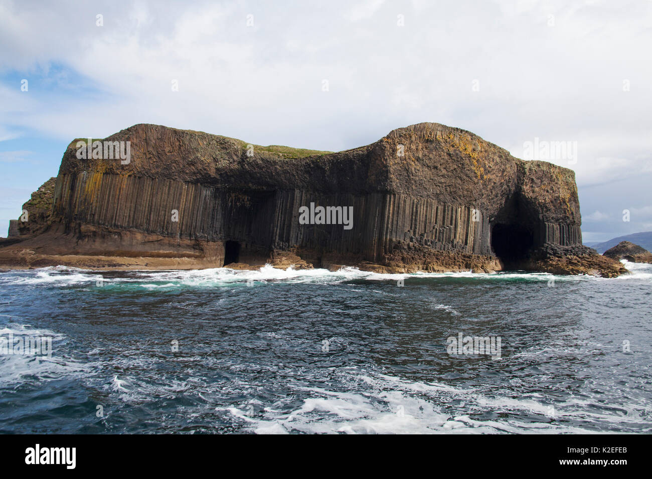 L'île de Staffa, Hébrides intérieures, Écosse, Royaume-Uni, mai 2014. Banque D'Images