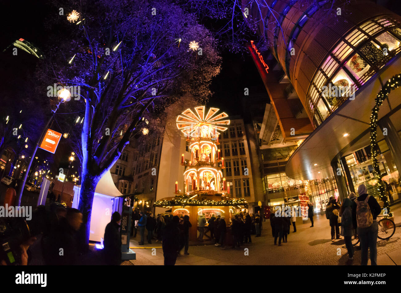 Décoration de Noël à la Potsdamer Platz, Berlin, Allemagne Banque D'Images