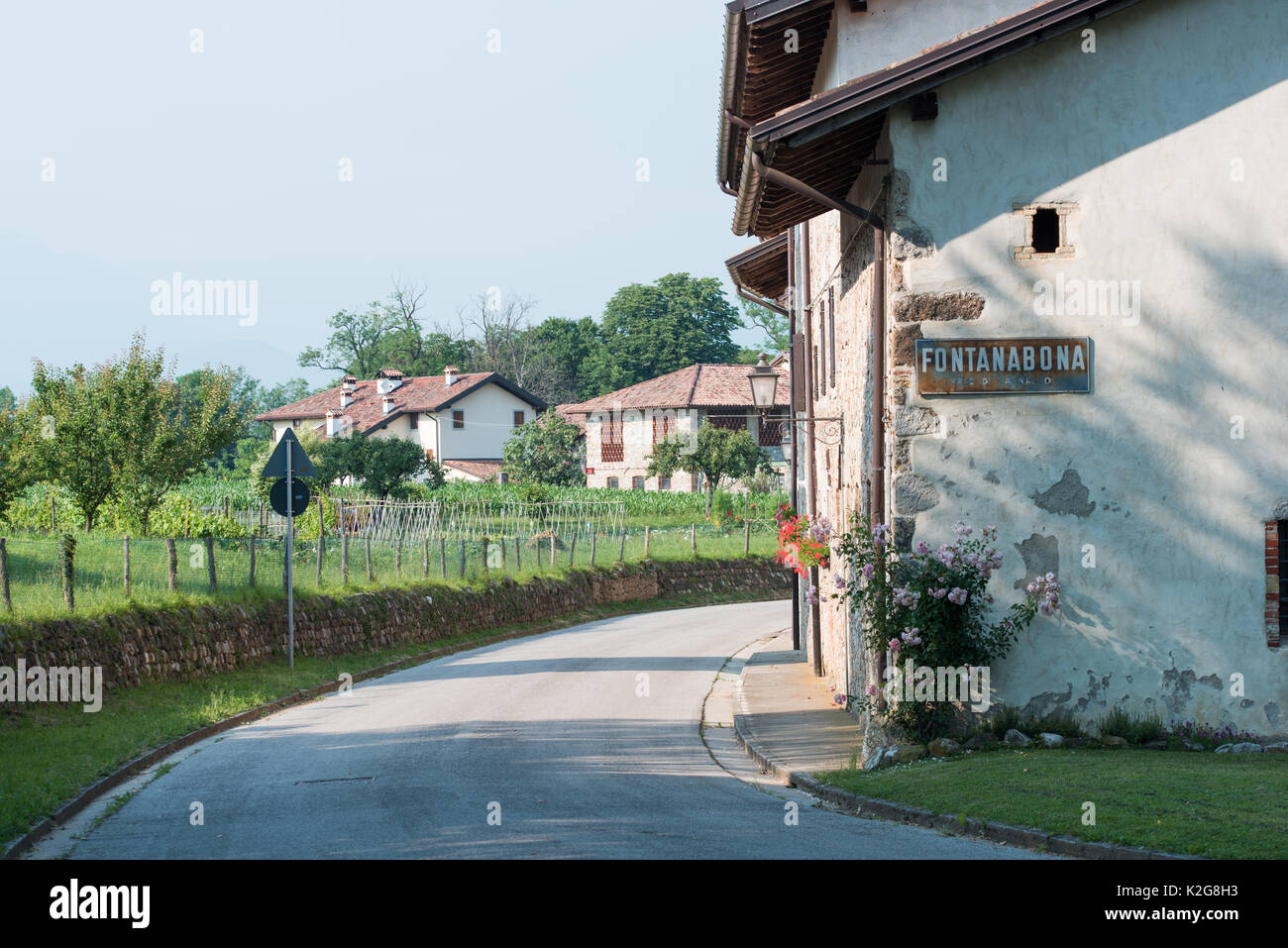 Maisons de campagne sur le Frioul hills Banque D'Images
