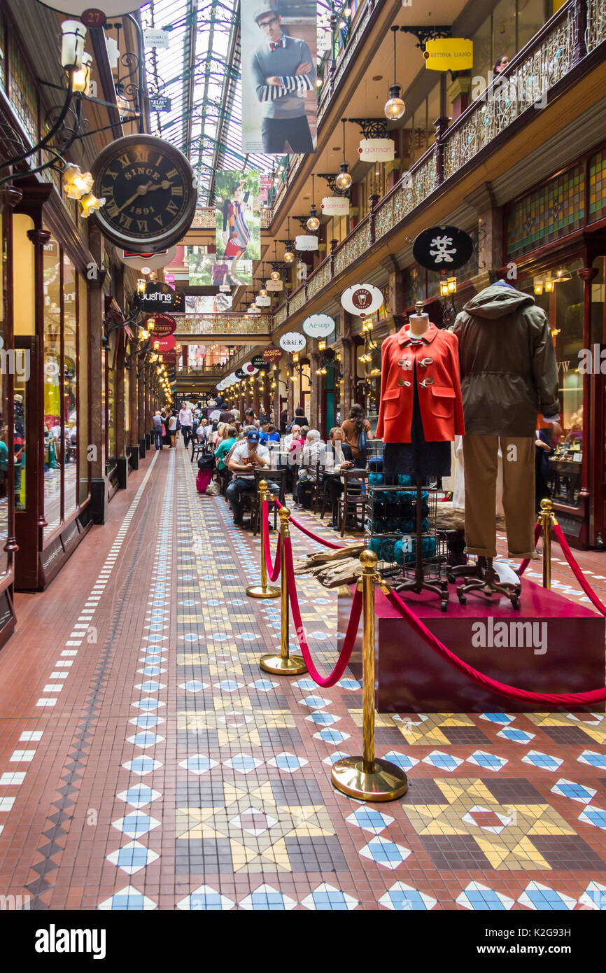 Le Strand arcade de Pitt Street, Sydney, Australie Banque D'Images