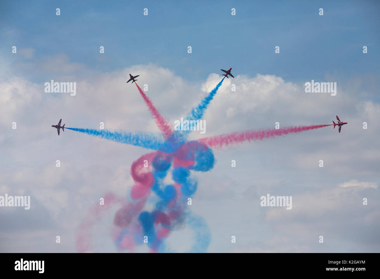 Des flèches rouges affichage à l'air du Sud 2017 Car-Fest CARFEST, annuel, motoring festival tenu à Hampshire, fondé par Chris Evans, présentateur radio England UK Banque D'Images