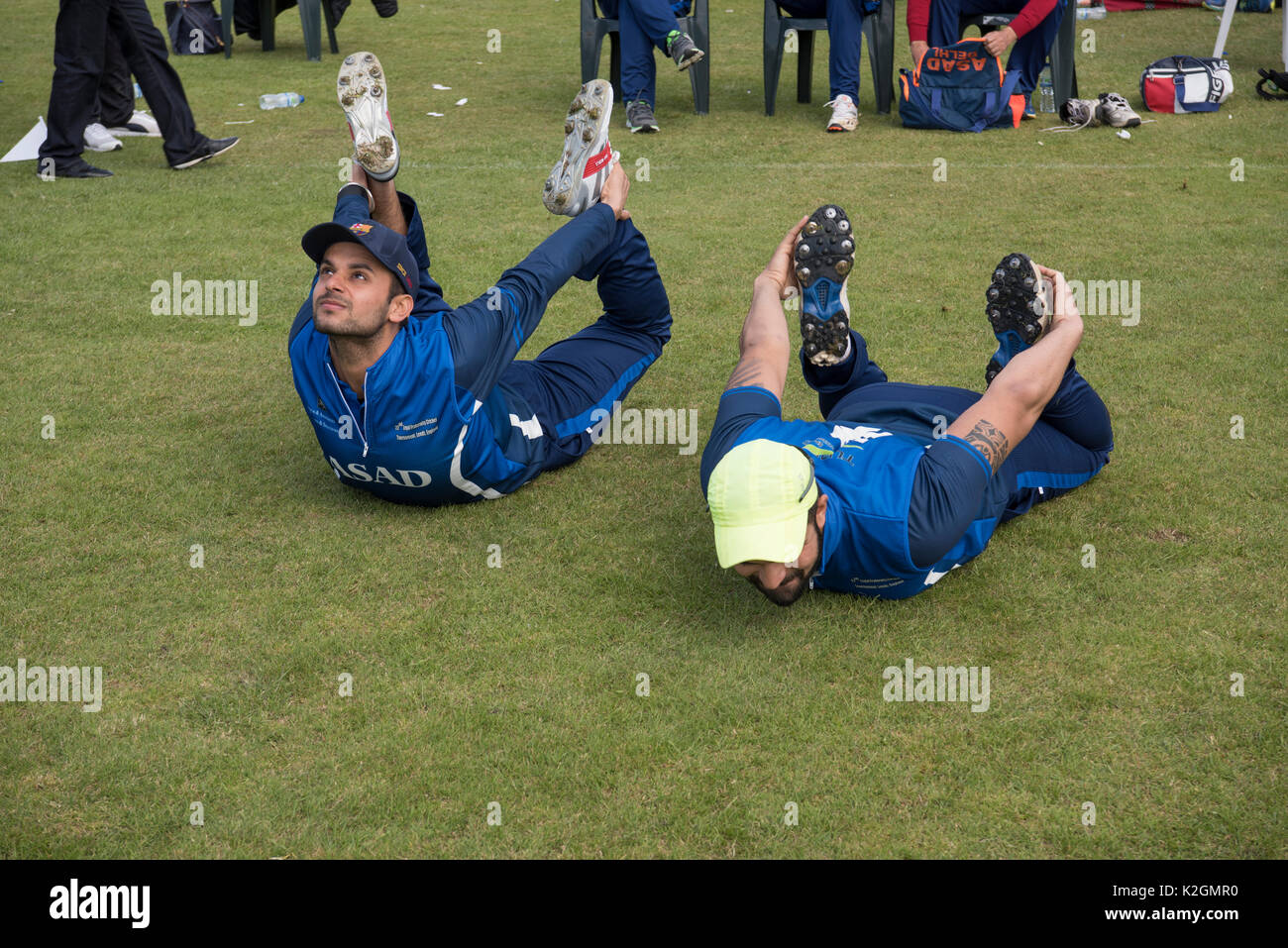 22e tournoi de cricket de la fraternité juridique, Singh et Associés Procureurs Turf Sports Management Bradford en Angleterre 9 Juin 2017 Banque D'Images