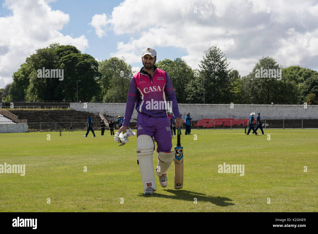 22e tournoi de cricket de la fraternité juridique, Singh et Associés Procureurs Turf Sports Management Bradford en Angleterre 9 Juin 2017 Banque D'Images