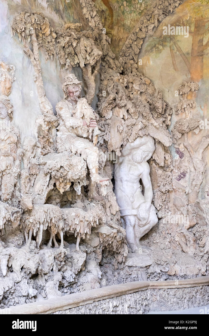 La grotte de Boboli, Florence, Italie Banque D'Images