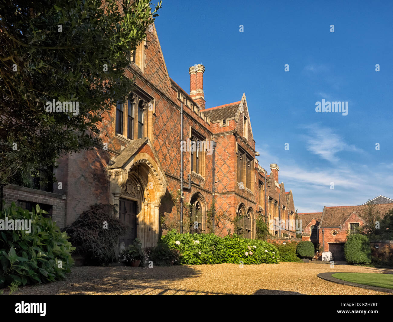 CAMBRIDGE, Royaume-Uni - 11 AOÛT 2017 : St John's College, Masters Lodge Banque D'Images