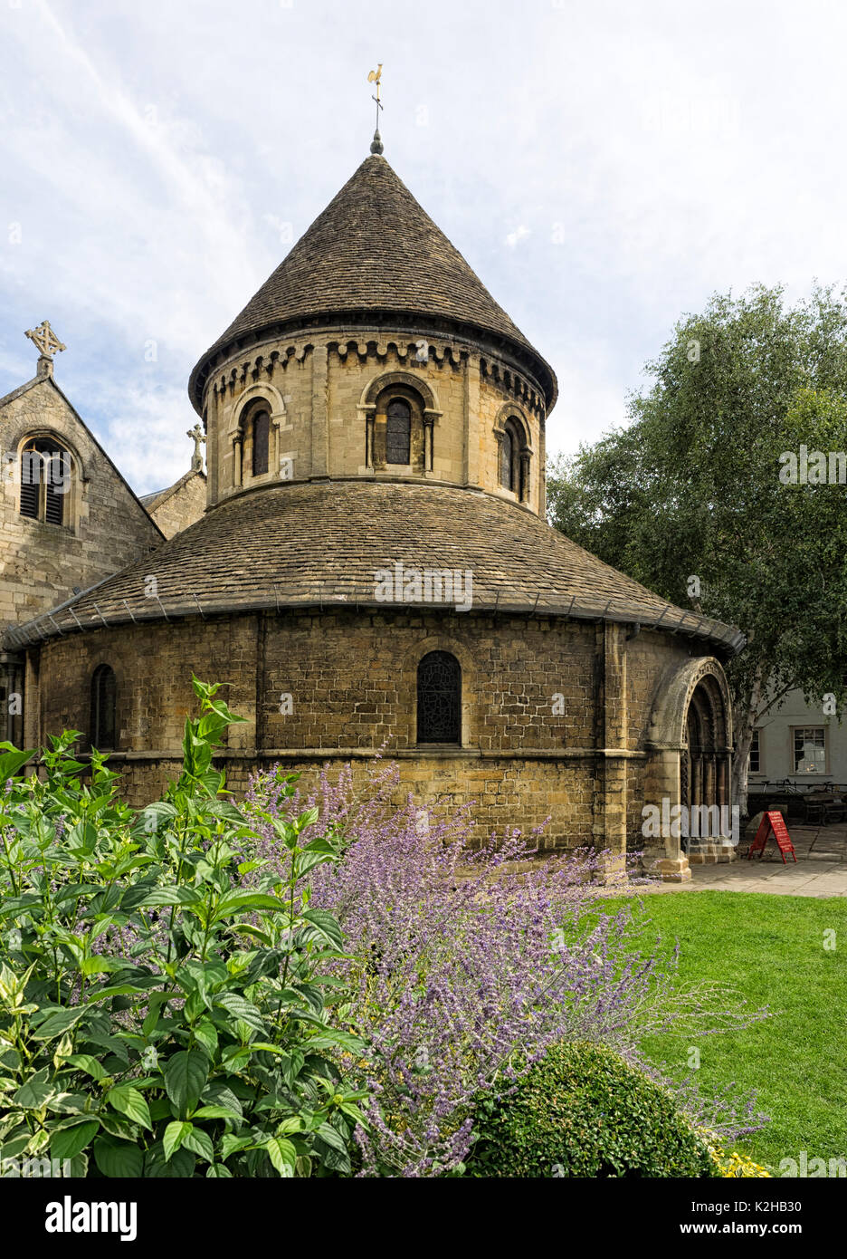 CAMBRIDGE, Royaume-Uni - 11 AOÛT 2017 : l'Église du Saint-Sépulcre, communément appelée Église ronde Banque D'Images