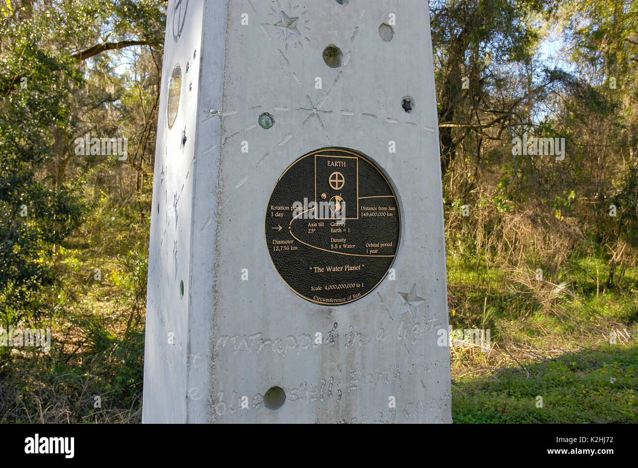 Solar Walk in Gainesville, Floride. Banque D'Images