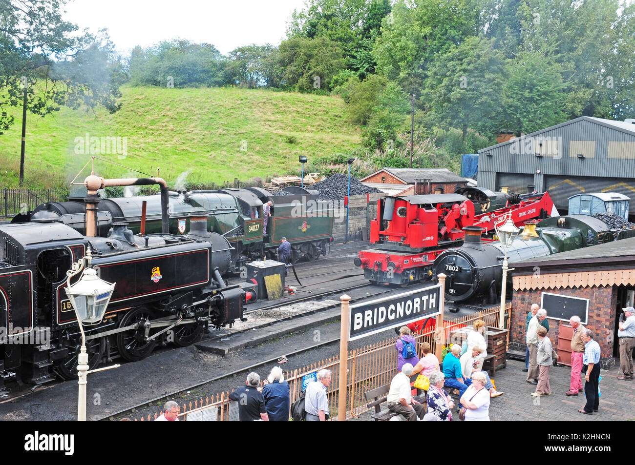 Bridgenorth de locomotives. Severn Valley Railway. Banque D'Images