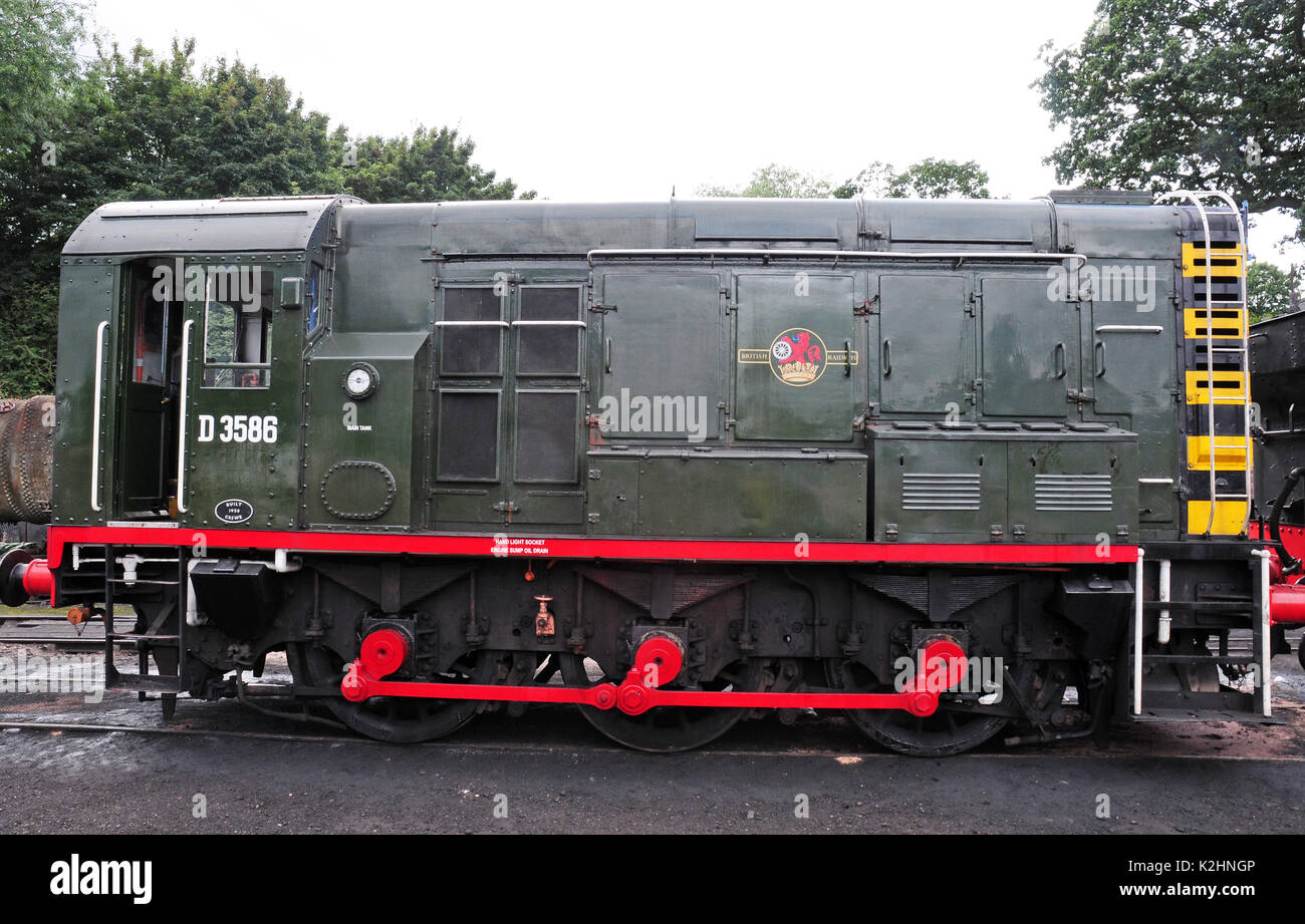 Diesl locomotive au poste de Bridgenorth. Severn Valley Railway. Banque D'Images