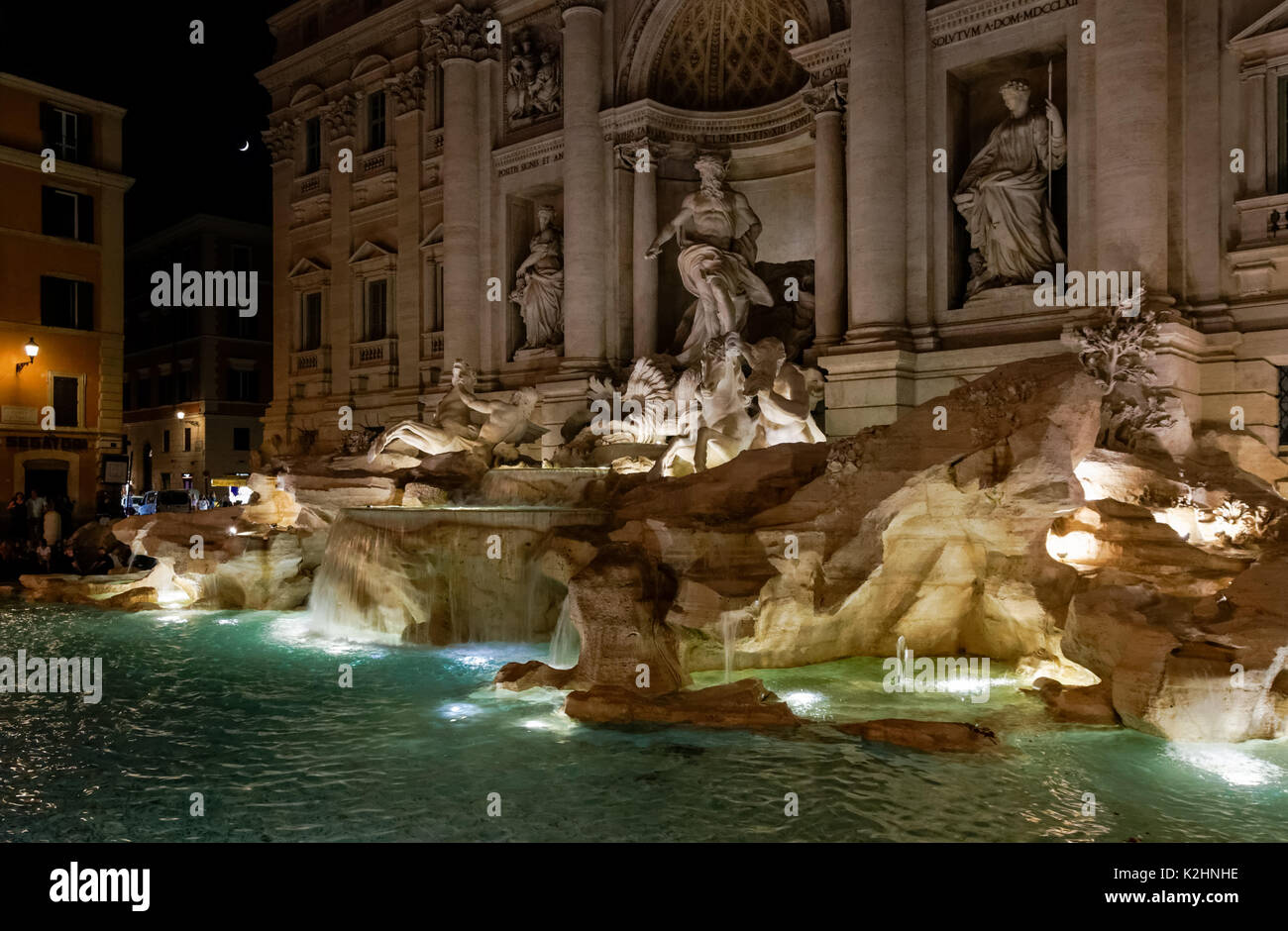 La fontaine de Trevi à Rome, Italie Banque D'Images