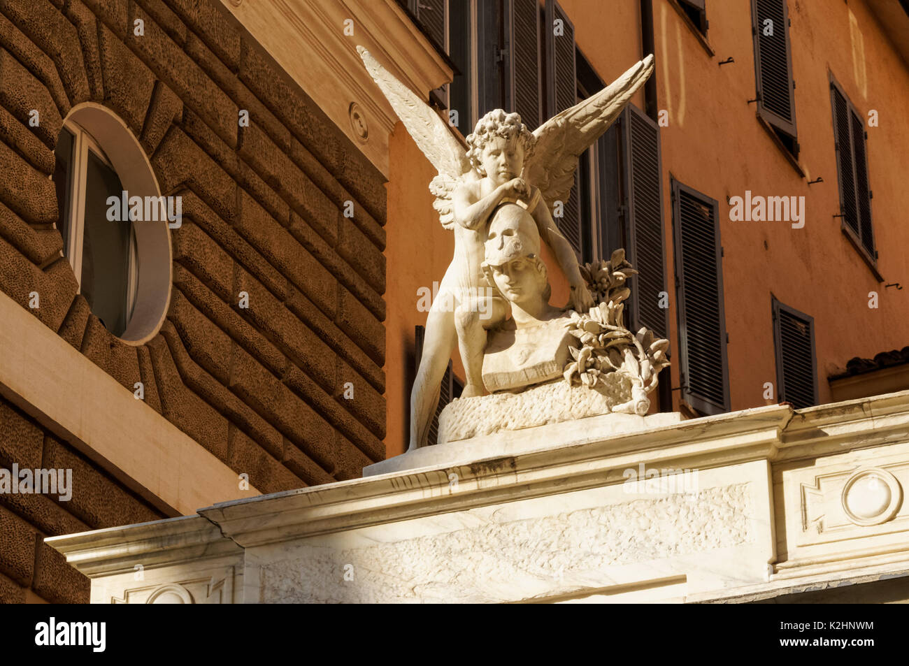 Sculpture ange à Rome, Italie Banque D'Images