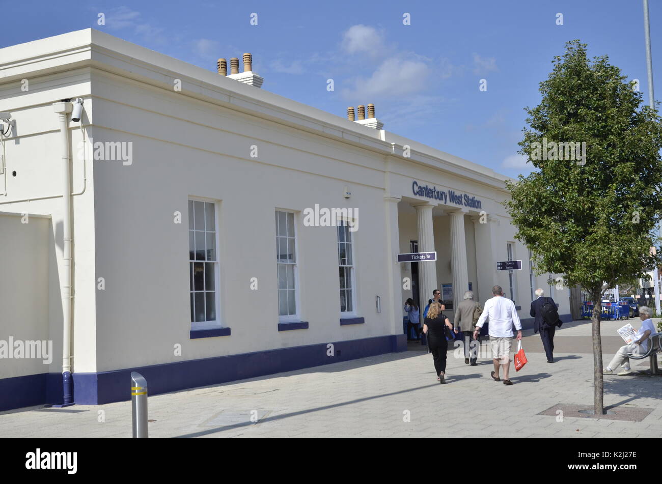 La gare ouest de Canterbury, Kent à Canterbury Banque D'Images