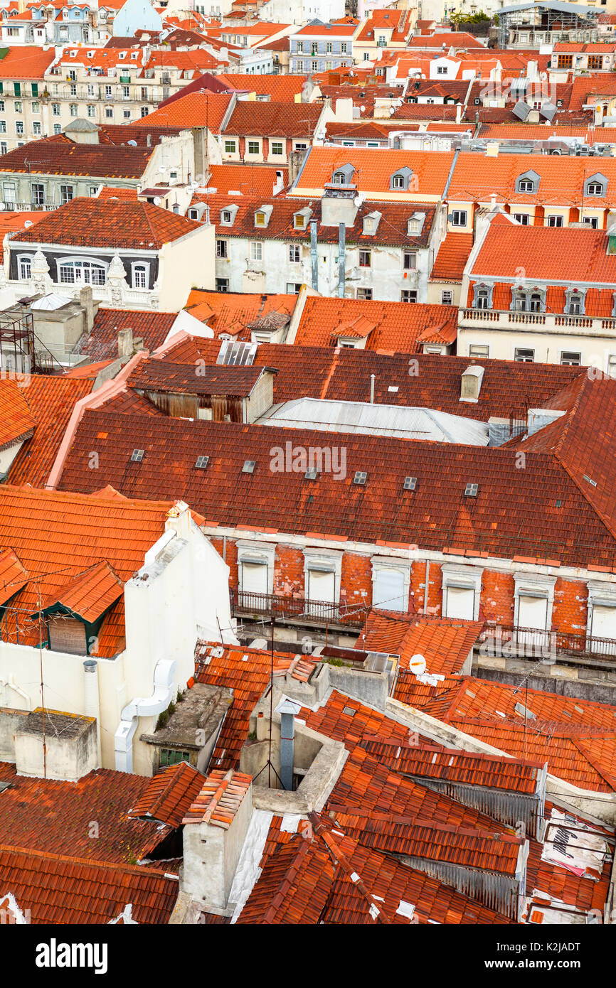 Vues de la gare Santa Justa à Lisbonne Banque D'Images