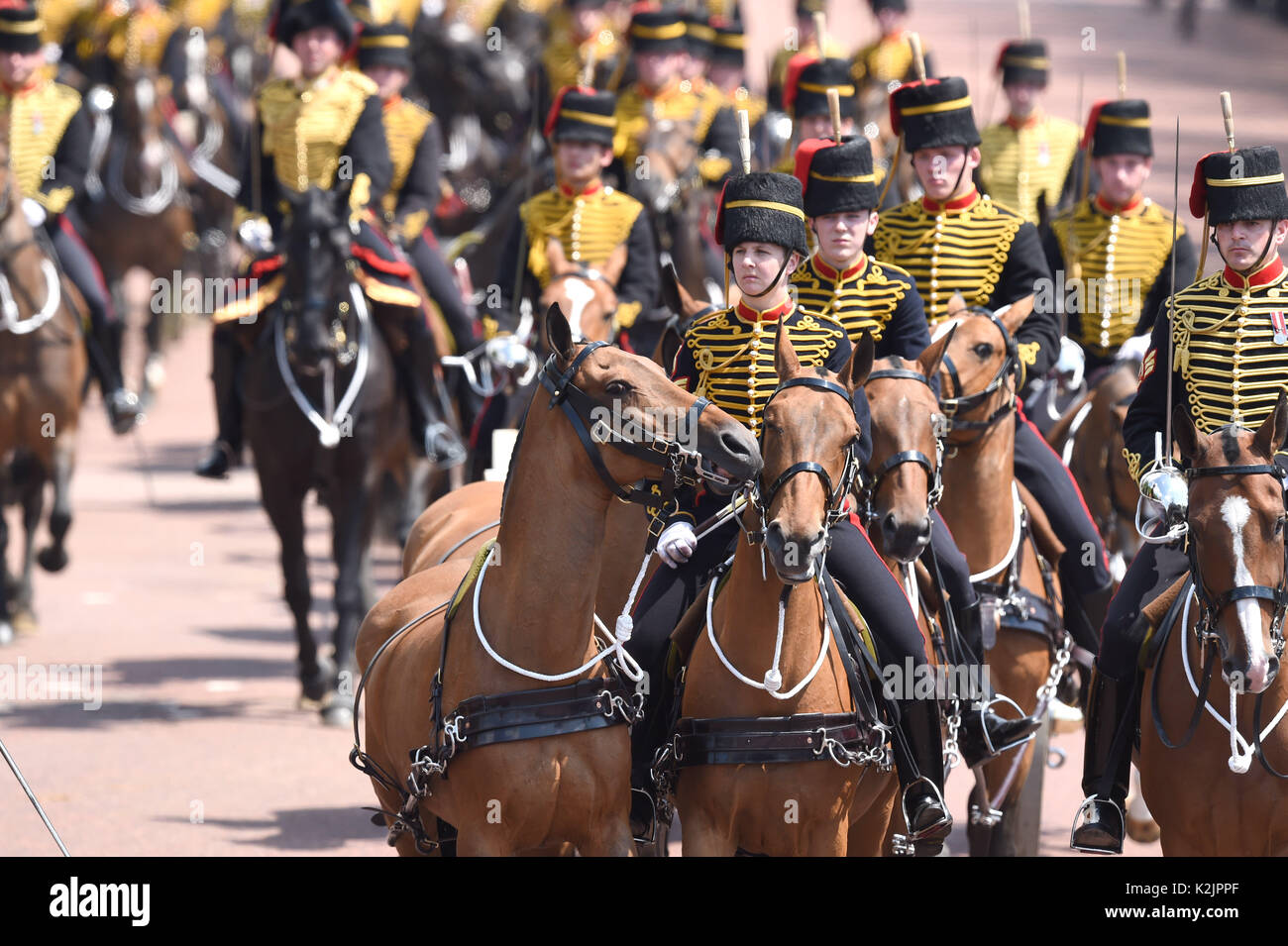 La photo doit être crédité ©Presse Alpha 079965 17/06/2017 la parade la couleur au palais de Buckingham à Londres. Banque D'Images