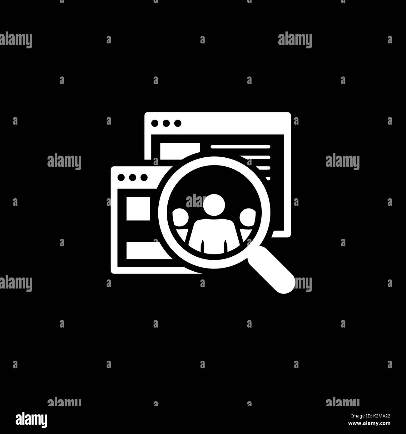 Icône d'auditoires. Modèle plat. Illustration de Vecteur