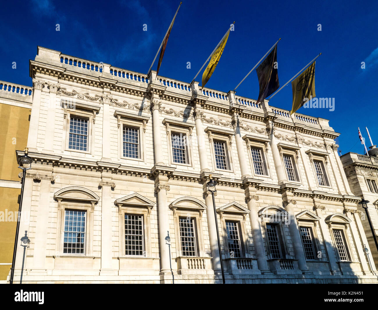Banqueting House dans la région de Whitehall, Londres - achevée en 1622 à une conception par Inigo Jones et rodée à Portland Stone dans le xixe siècle Banque D'Images