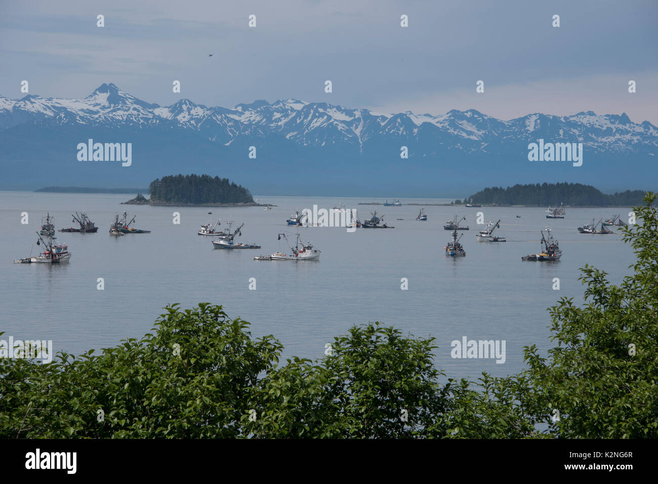 La pêche commerciale en Alaska Banque D'Images