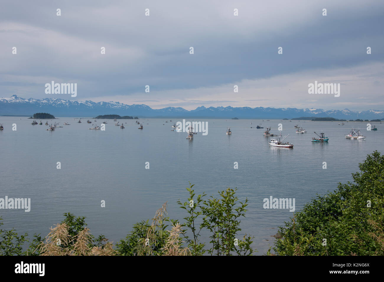 La pêche commerciale en Alaska Banque D'Images