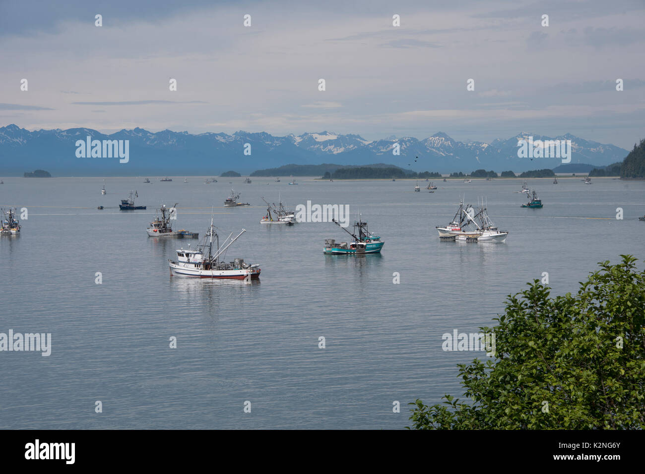 La pêche commerciale en Alaska Banque D'Images